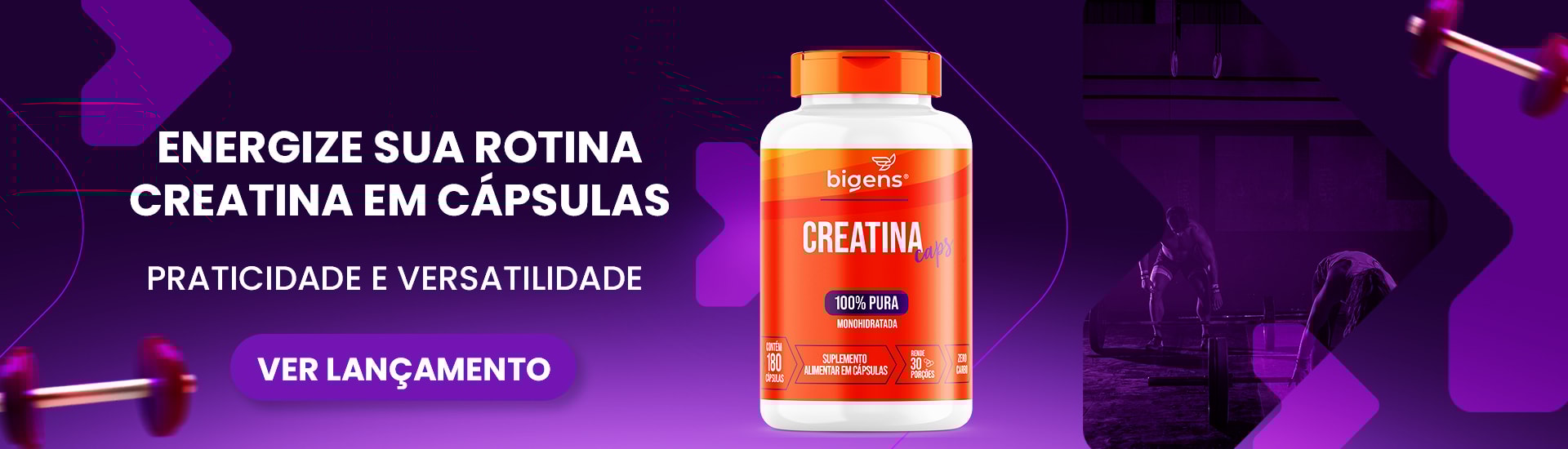 Creatina Caps - lançamento