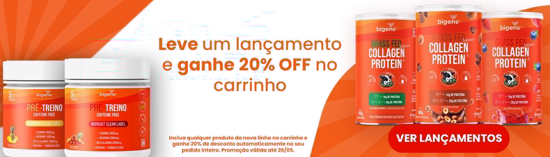 Lançamentos + 20% off