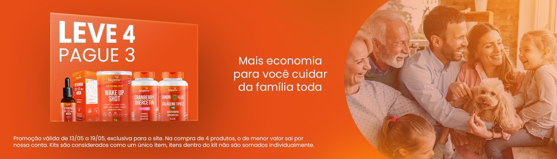 Dia da Família - Leve 4, Pague 3