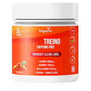Pré-Treino Caffeine Free Morango e Abacaxi