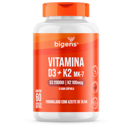 Vitamina D3 + K2 MK7 Cápsulas