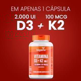 Vitamina D3 + K2 MK7 Cápsulas