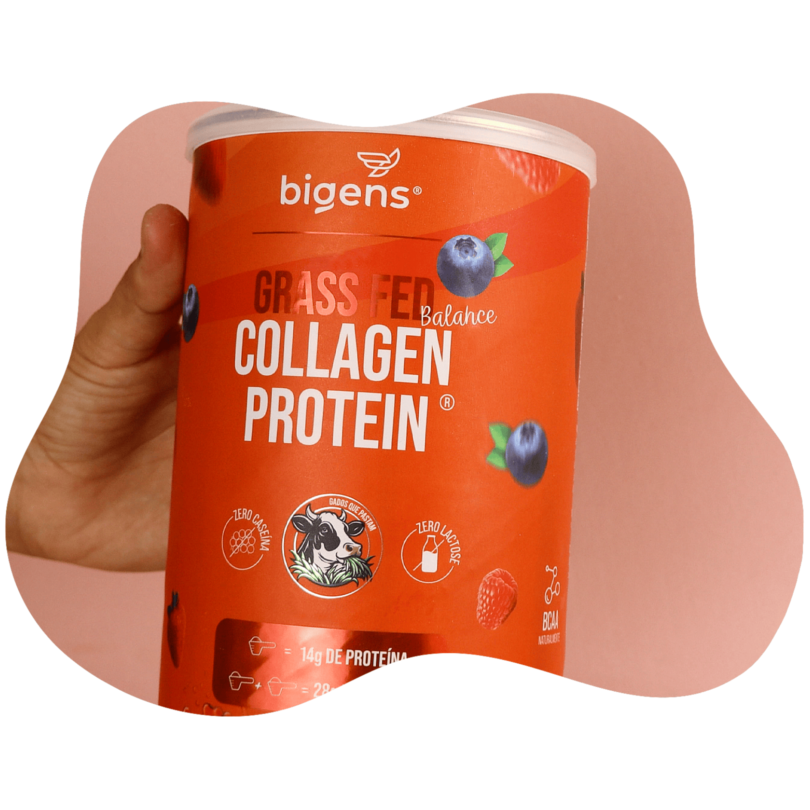 Grass Fed Balance Collagen Protein Frutas Vermelhas
