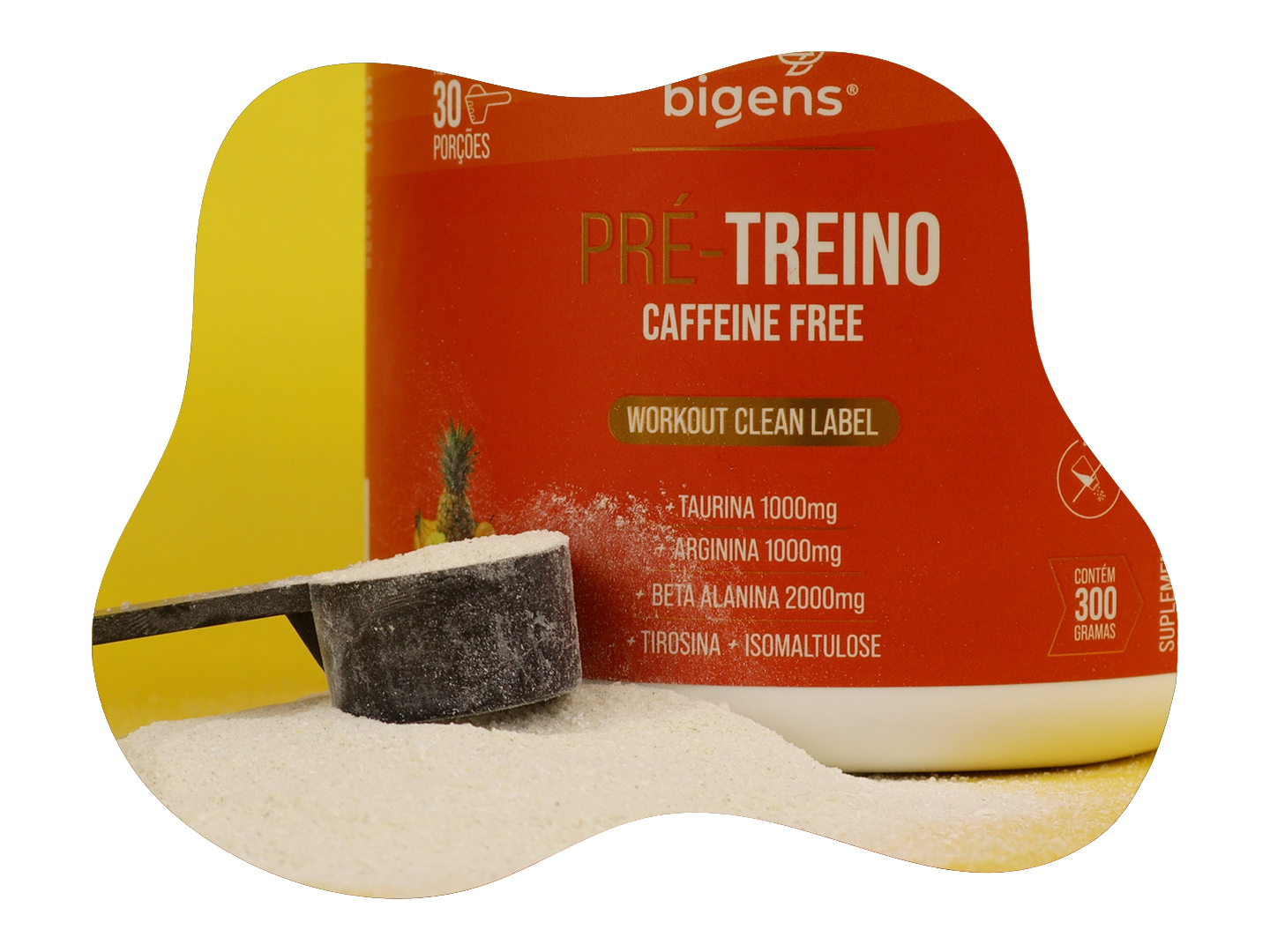 Pré-Treino Caffeine Free Frutas Amarelas